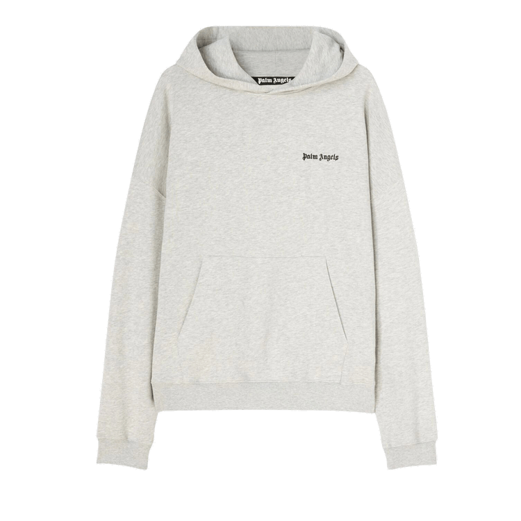 Palm Angels Embroidered Logo Hoodie "Melange Grey"