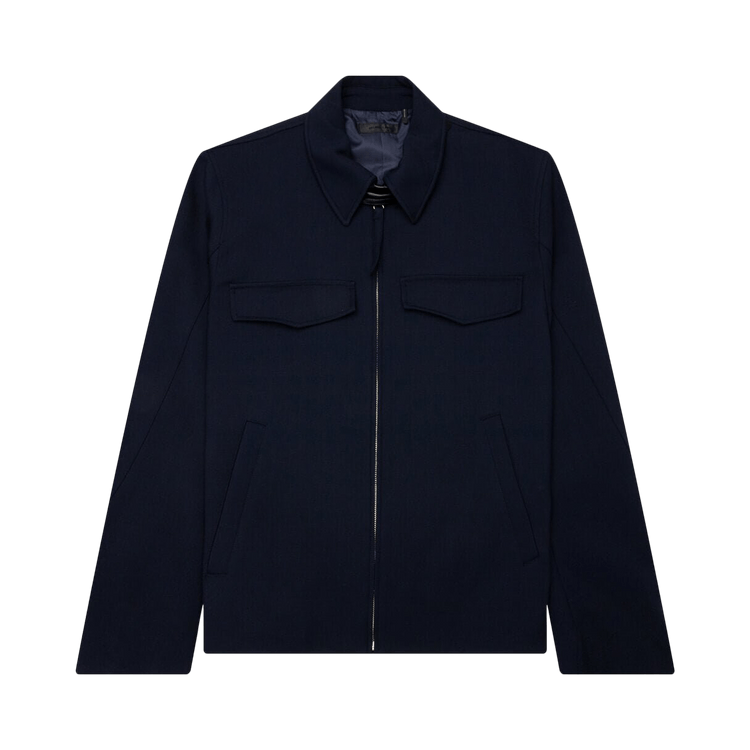 Helmut Lang Rounded Bomber Jacket "Navy"