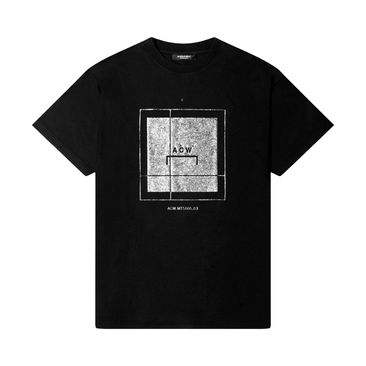 A-Cold-Wall* Foil Grid T-Shirt "Black"