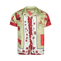 Bode Guam Short-Sleeve Shirt "Green/Red"