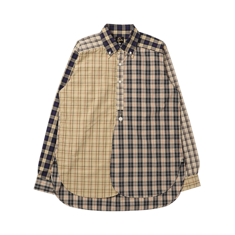 Needles B.D. EDW Plaid Cloth Shirt "Khaki"