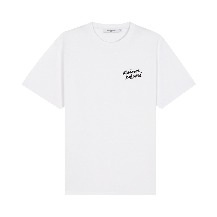Maison Kitsuné Mini Handwriting Classic Tee "White"