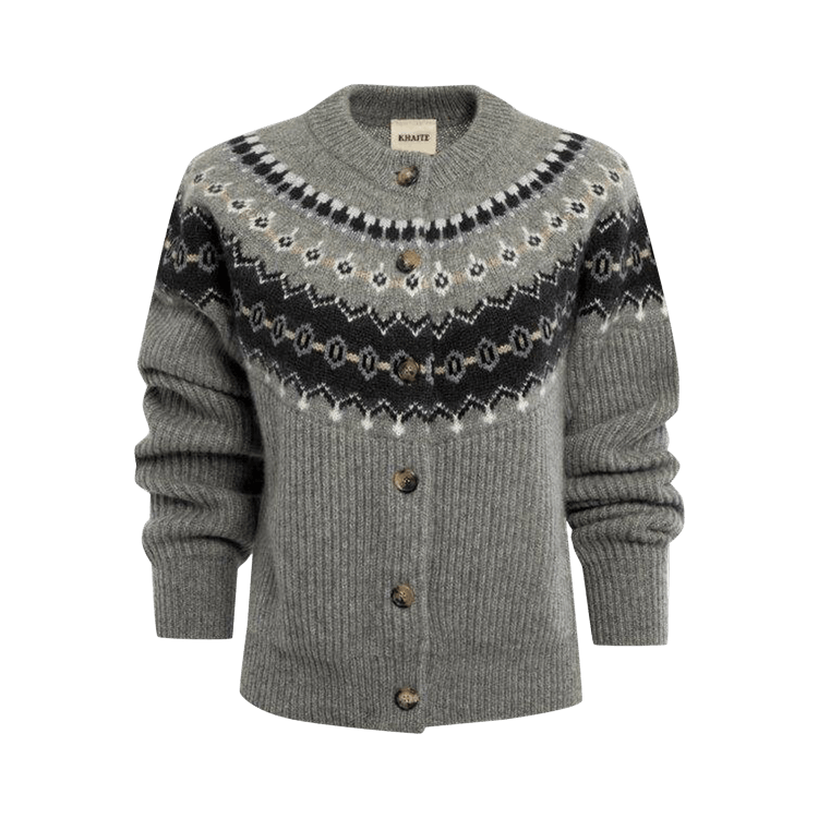 Khaite Michaela Cardigan "Sterling/Multicolor"