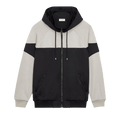 Saint Laurent Zip Up Hoodie "Black/Pearl"