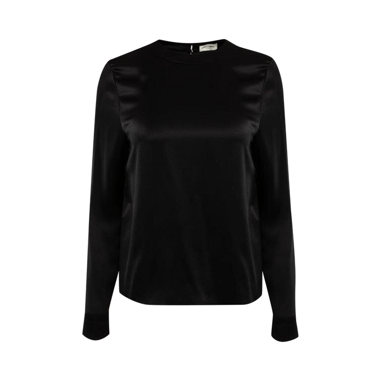 Saint Laurent Long-Sleeve Top "Black"