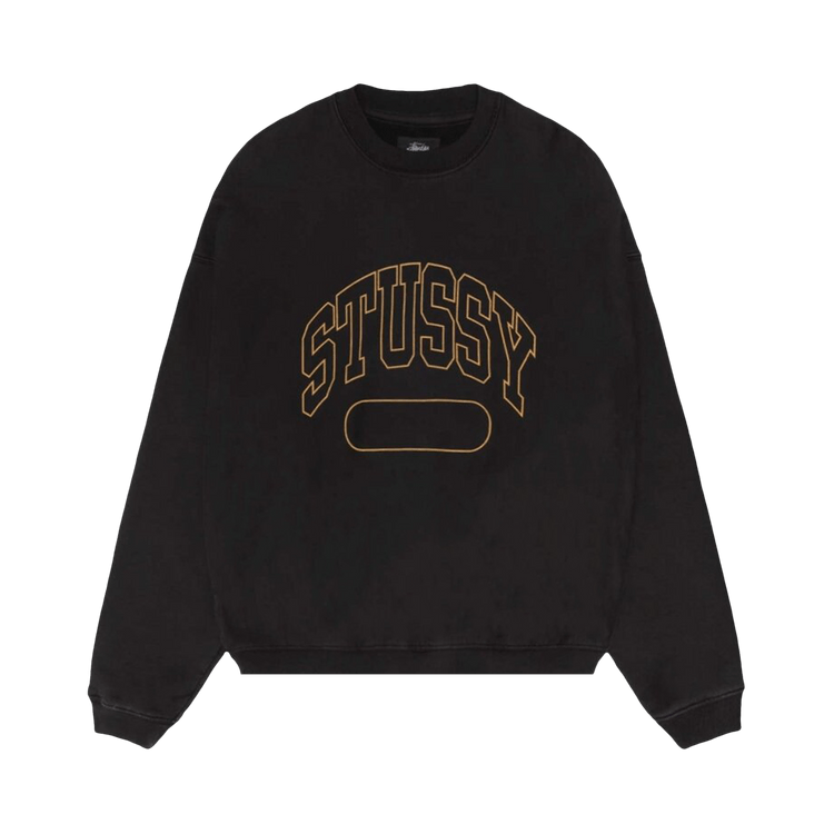 Stussy Varsity Oversized Crewneck "Black"