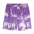 PURPLE BRAND Logo Print Tie Dye Shorts "Grape"