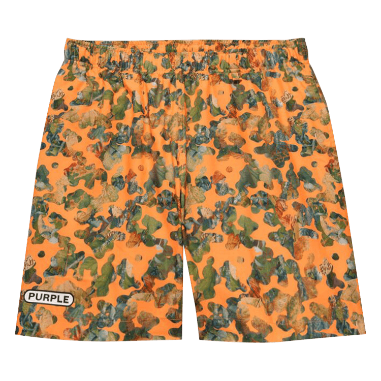 PURPLE BRAND Logo Shorts "Orange Camo"