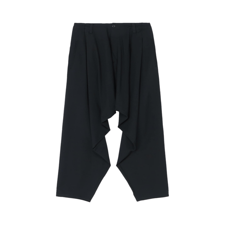 Yohji Yamamoto Pour Homme Inseam Draped Pants "Black"