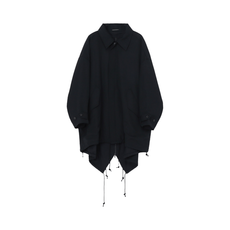 Yohji Yamamoto Backside Layered Mods Coat "Black"