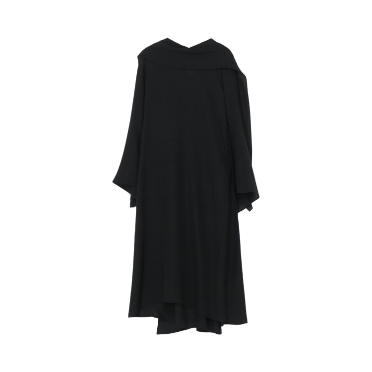 Yohji Yamamoto Stole Long Dress "Black"
