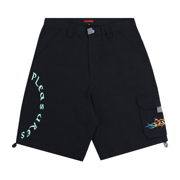 Pleasures Adventure Cargo Shorts "Black"