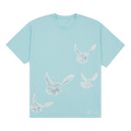 3.PARADIS Singing Doves T-Shirt "Sky Blue"