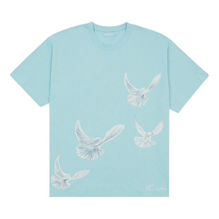 3.PARADIS Singing Doves T-Shirt "Sky Blue"