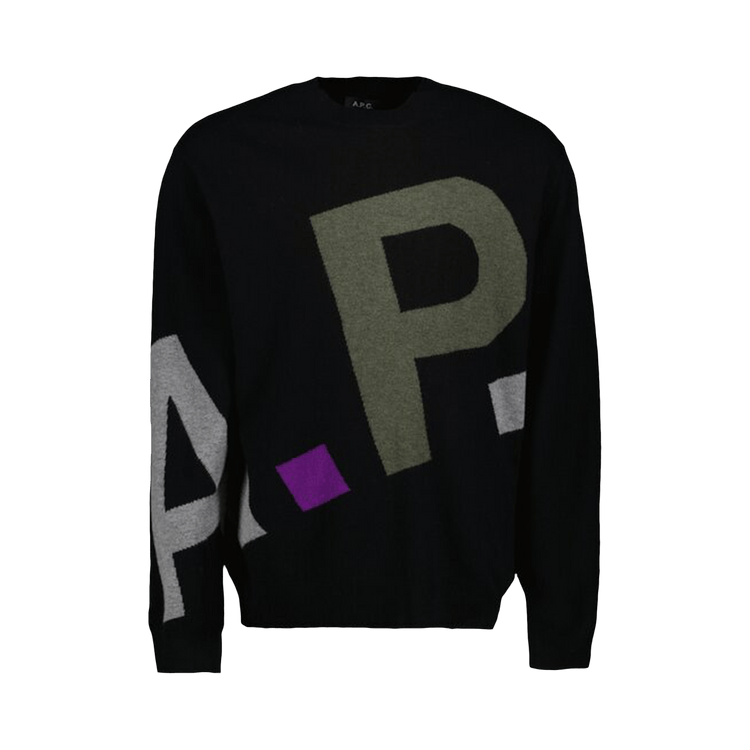 A.P.C. Logo All Over Jumper "Black"