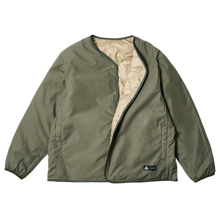 nanamica x Palace Reversible Down Cardigan "Sage Green"