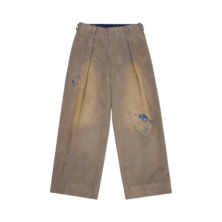 Ader Error Wide Distressed Pants "Beige"