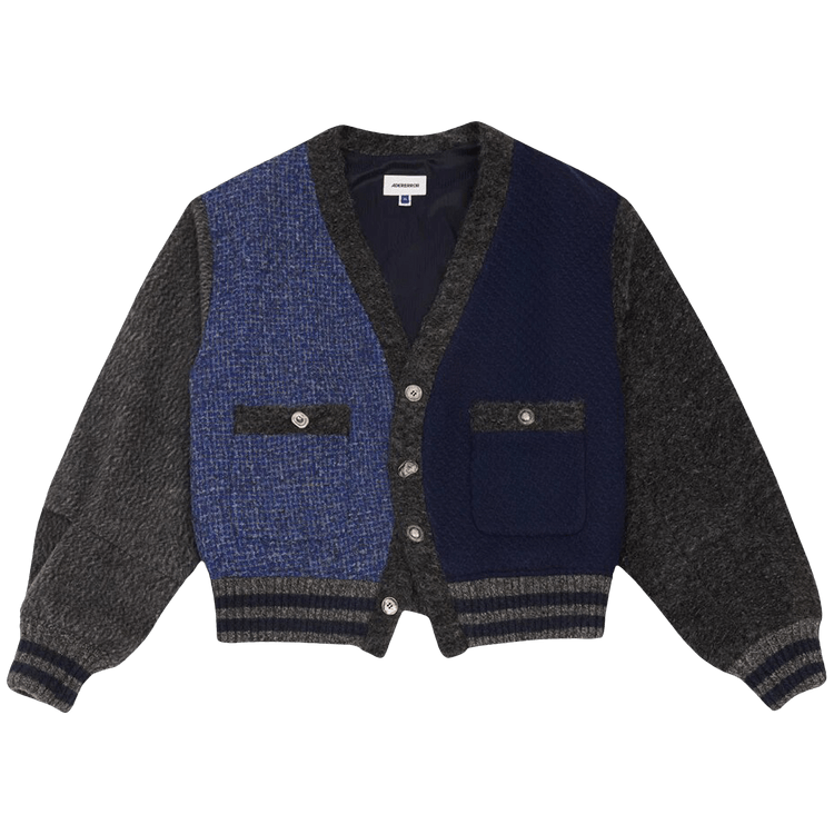 Ader Error Block Cardigan "Blue"