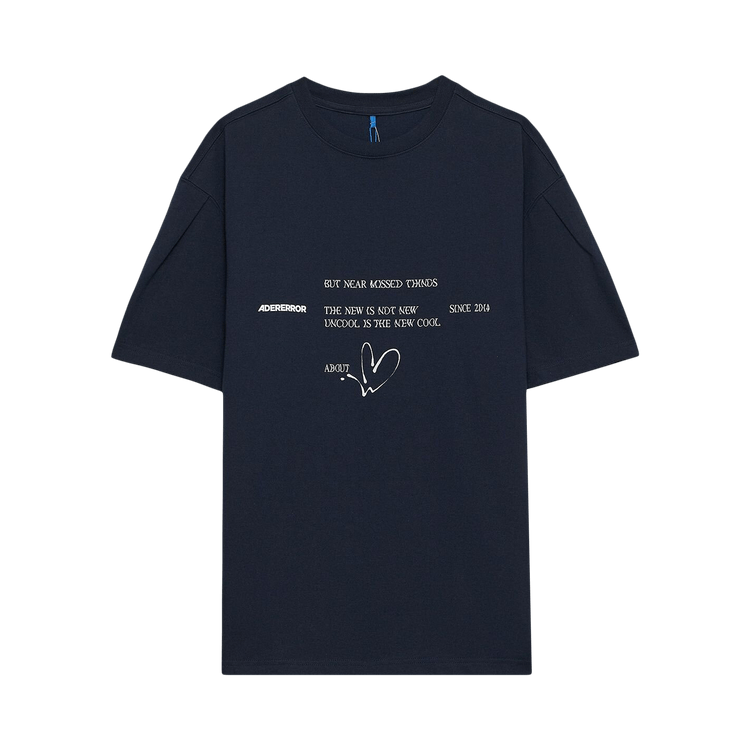Ader Error Near Missed T-Shirt "Navy"