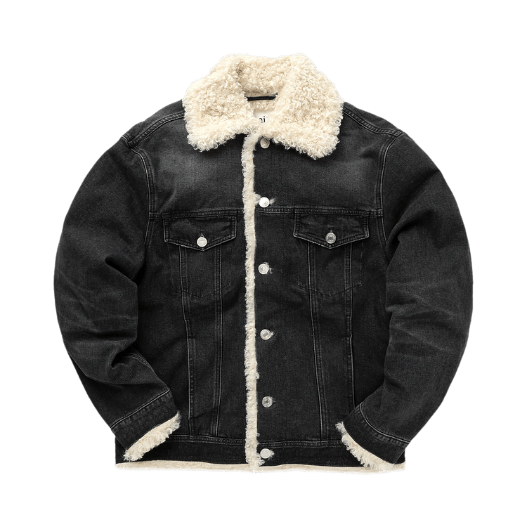 Ami Trucker Lined Jacket "Black"