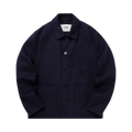 Ami Double Face Short Coat "Blue"