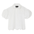 Simone Rocha Cropped Pull Sleeve Shirt "White"