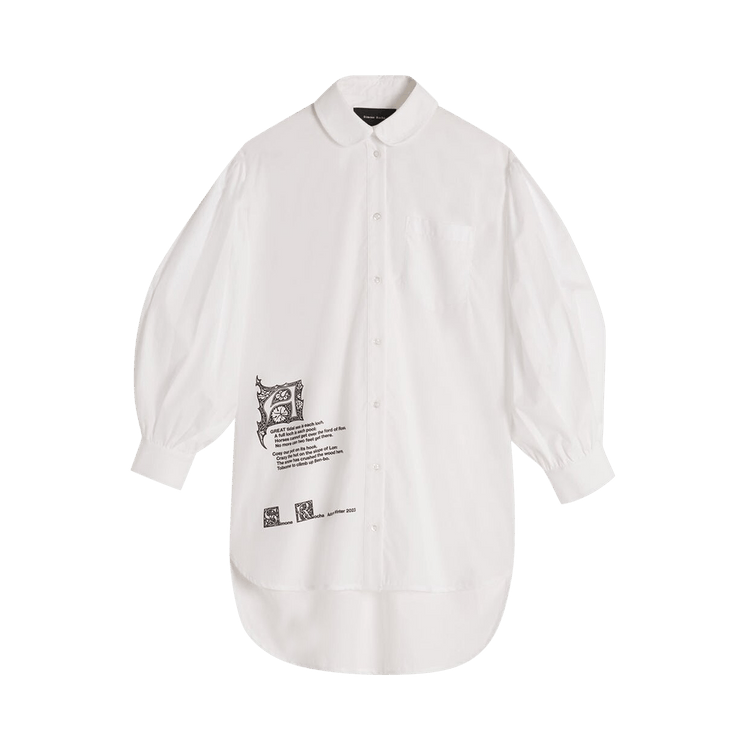 Simone Rocha Long Puff Sleeve Shirt "White"