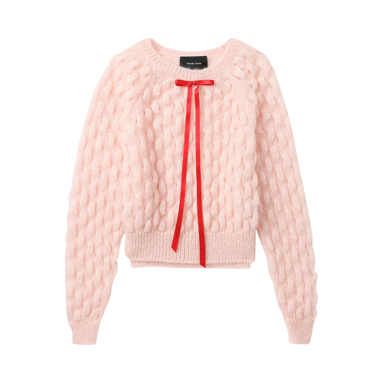 Simone Rocha Long-Sleeve Bubble Knit Jumper "Pink"
