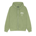 Stussy World Tour Zip Hoodie "Moss"