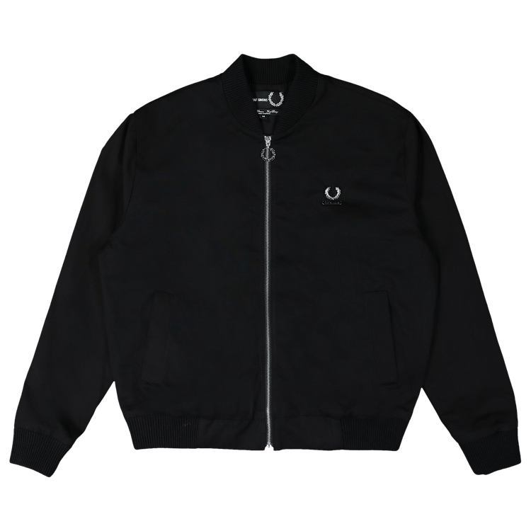 Fred Perry x Raf Simons Printed Bomber Jacket "Black"