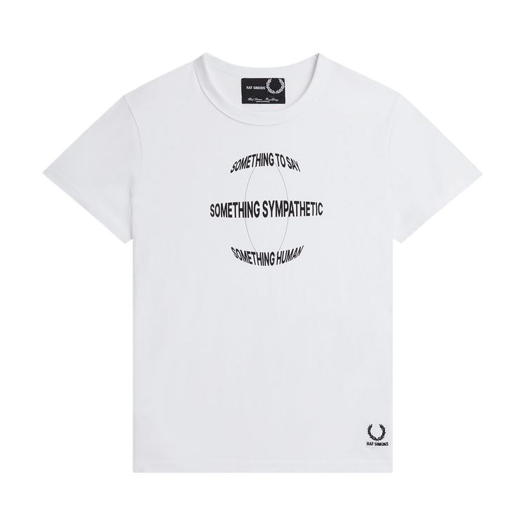 Fred Perry x Raf Simons Printed Slim T-Shirt "White"
