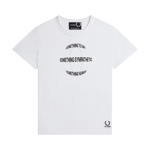 Fred Perry x Raf Simons Printed Slim T-Shirt "White"