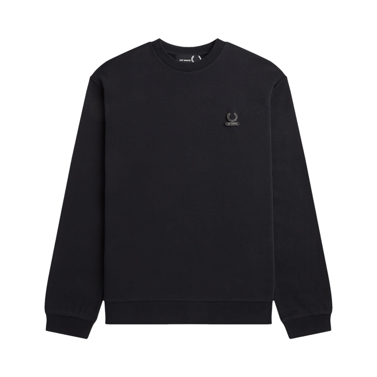 Fred Perry x Raf Simons Embroidered Sweatshirt "Black"