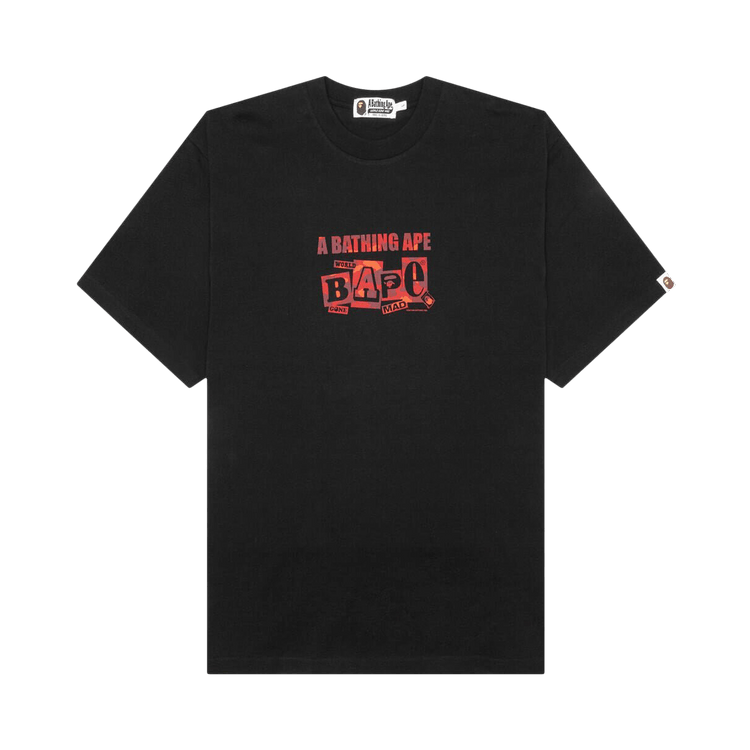 BAPE Text Graphic Tee "Black"