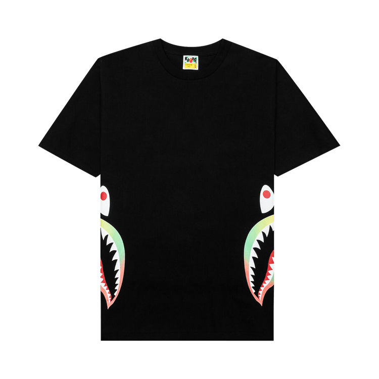 BAPE Gradation Side Shark Tee "Black"