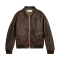 CELINE Oversized Aviator Jacket "Dark Brown"