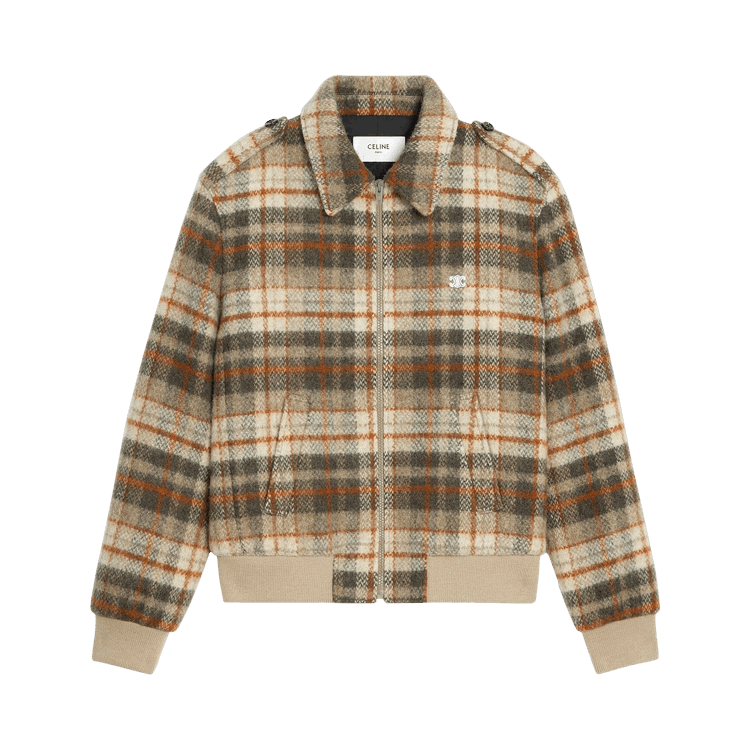 CELINE Loose Teddy Jacket "Vanilla/Brown/Rust"