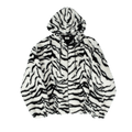 CELINE Oversized Fleece Jacket "Off White/Black"