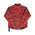 PURPLE BRAND Padded Quilt Lined Bandana Shirt "Red"