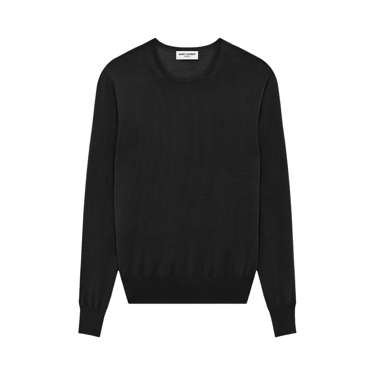 Saint Laurent Crewneck Wool Jumper "Black"