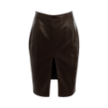 Saint Laurent Skirt With Pockets Details "Marron Fonce"