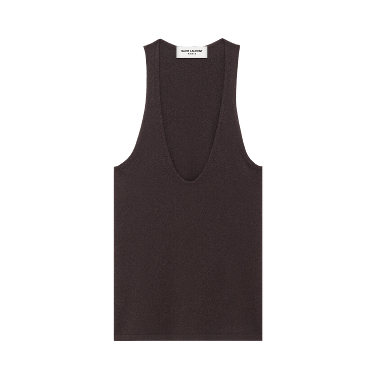 Saint Laurent Tank Top "Chataigne"