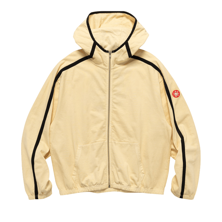 Cav Empt Overdye Taped Light Zip Hoodie "Beige"