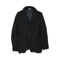 Comme des Garçons Homme Plus Lamé Stripe Jacket "Black/Silver"