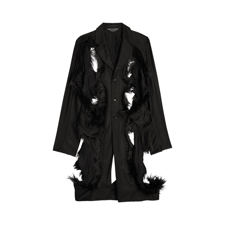 Comme des Garçons Homme Plus Faux Fur Jacket "Black/Black"