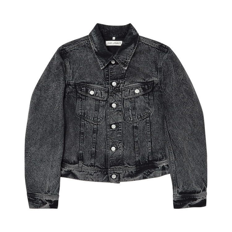 Our Legacy Chain Twill Jacket "Overdyed Black"