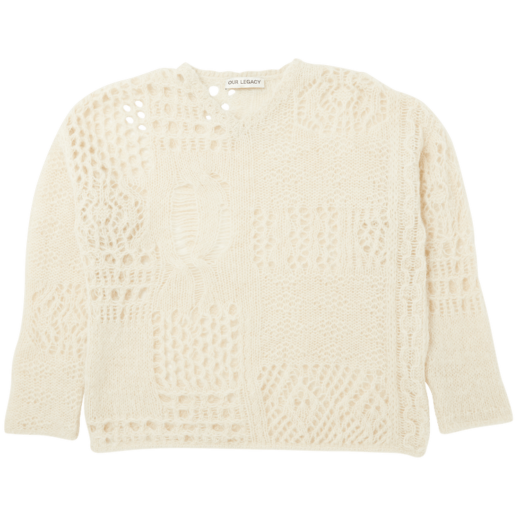 Our Legacy Crochet Knit Sweater "Ivory"