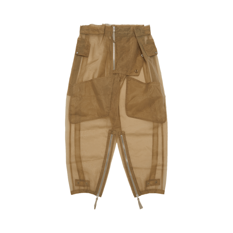 Maison Margiela Artisanal Technical Sheer Wide Trousers "Beige"
