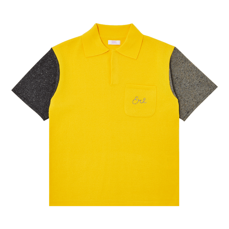 ERL Bicolor Polo Shirt "Yellow"