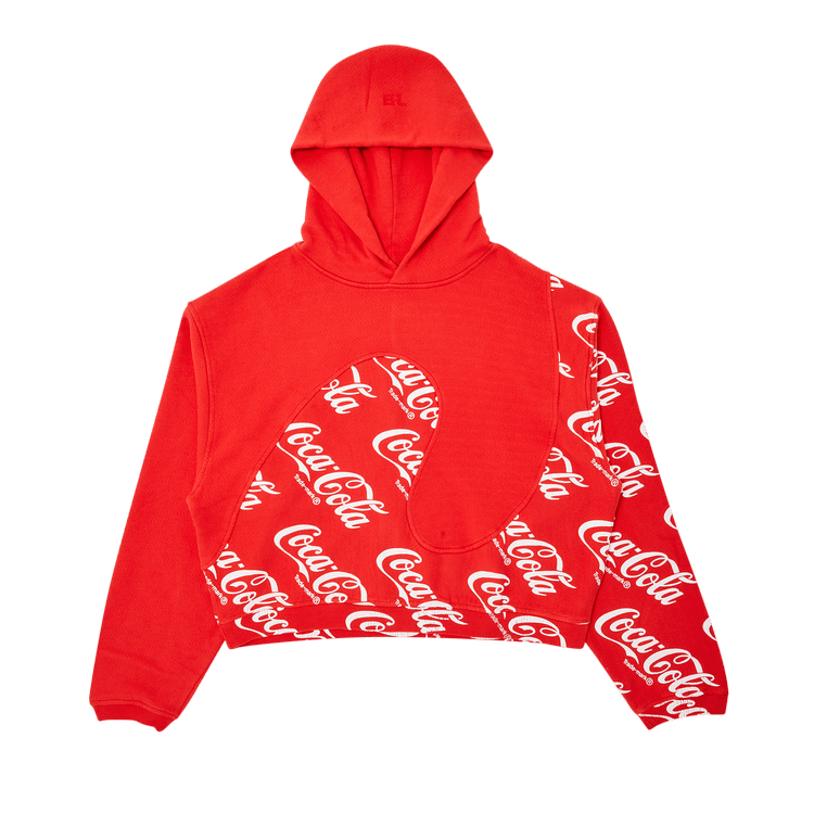 ERL Coca Cola Swirl Hoodie "Red"